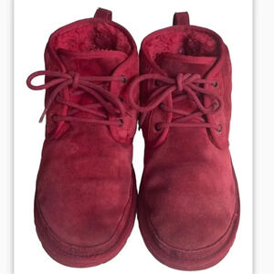 Ugg red suede boots, Men’s size 11. Sherpa lining.